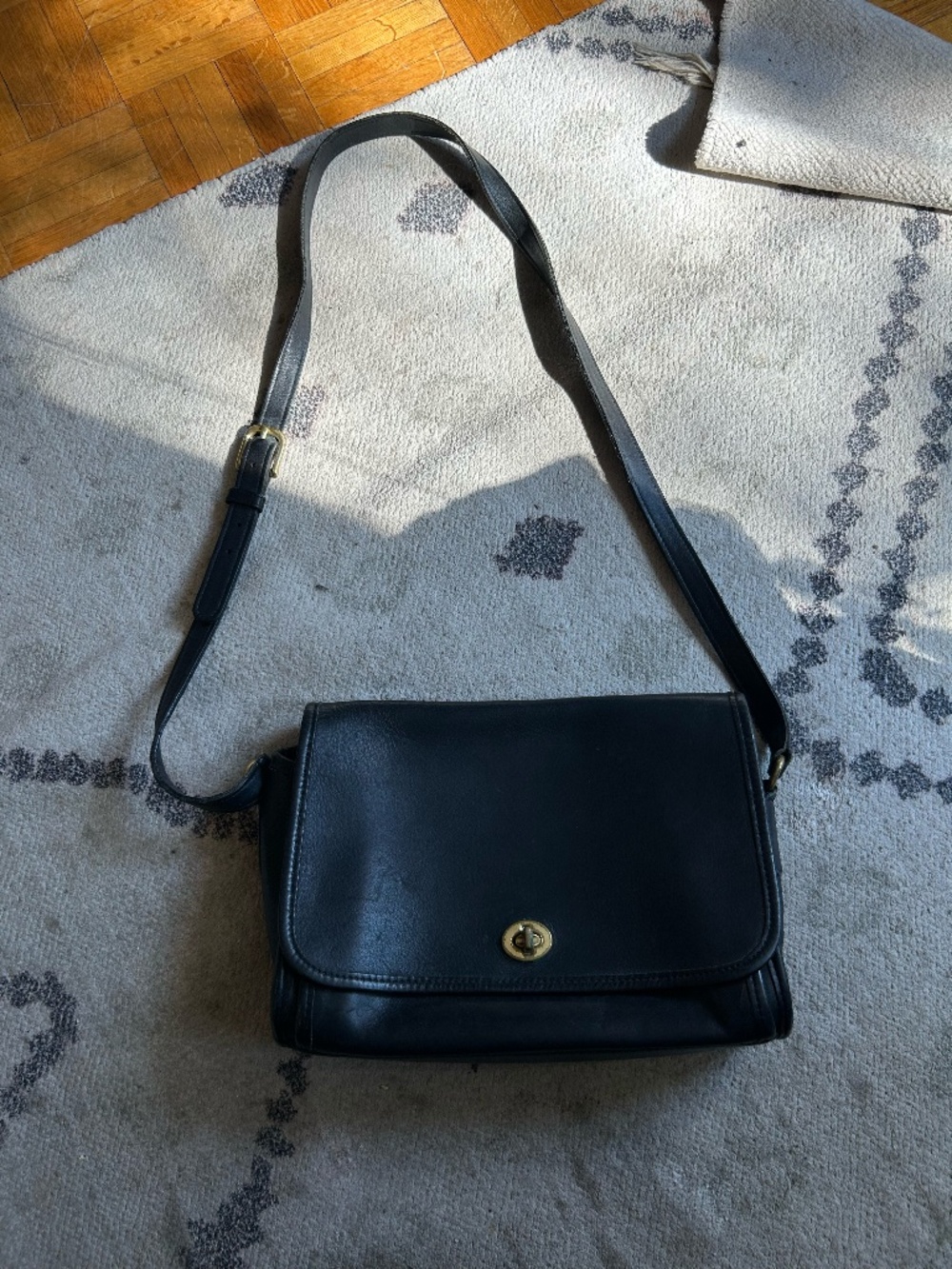 Vintage black leather authentic Coach purse * accepting offers